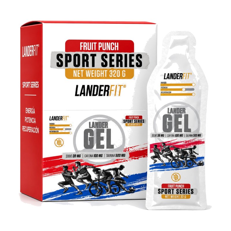 Landerfit Gel con Cafeina Sabor Fruit Punch 32g
