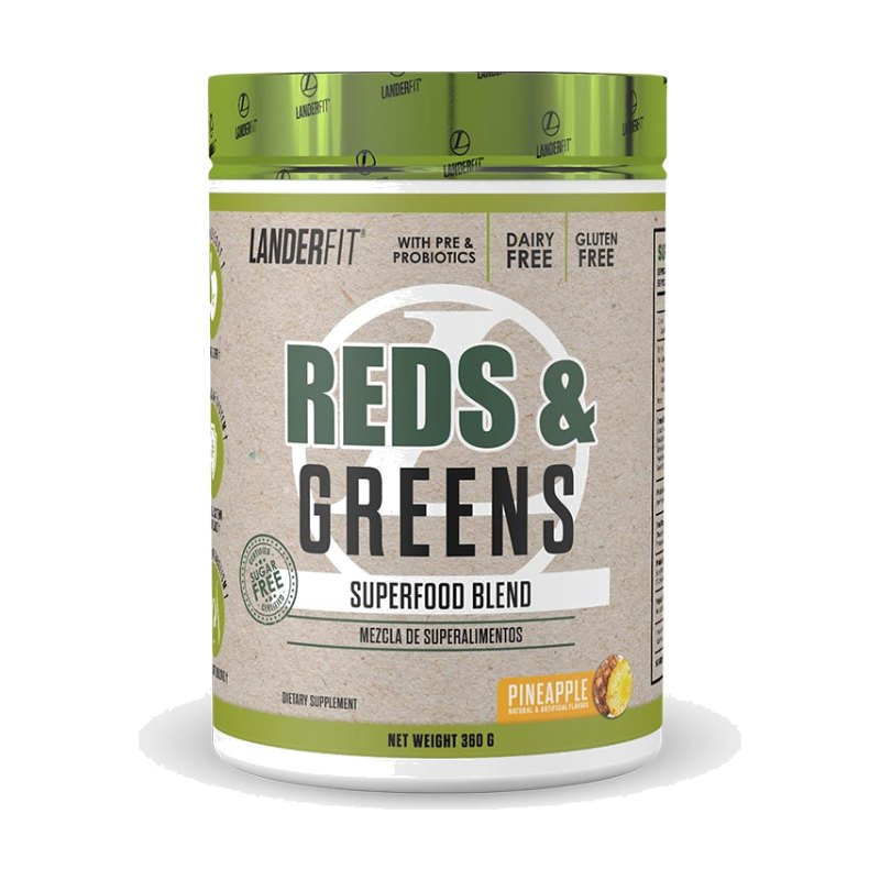 Landerfit Reds y Greens Superfood Blend Pineapple 360g