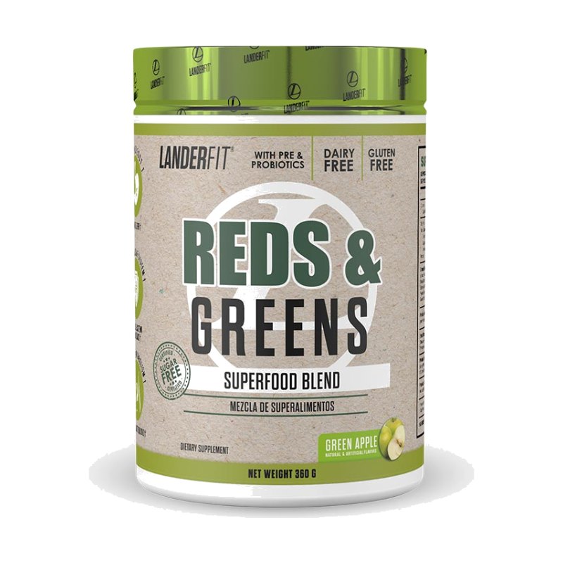 Landerfit Reds y Greens Superfood Blend Green Apple 360g