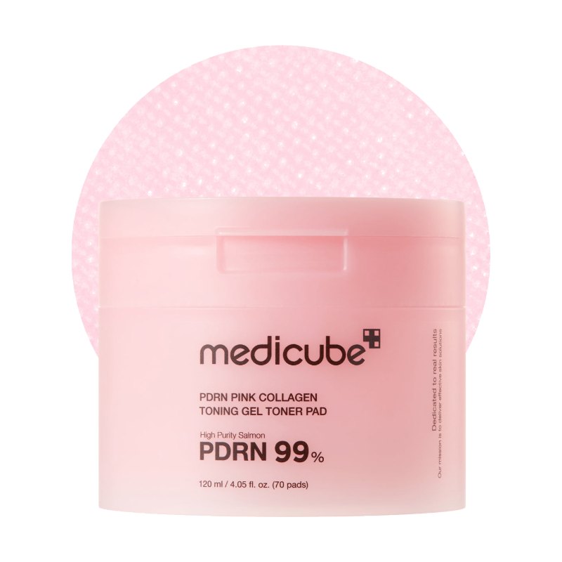 Medicube PDRN Pink Collagen Toning Gel Toner Pad 120 mL