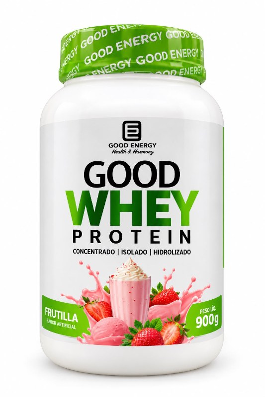 Good Energy Good Whey Protein Frutilla 900g