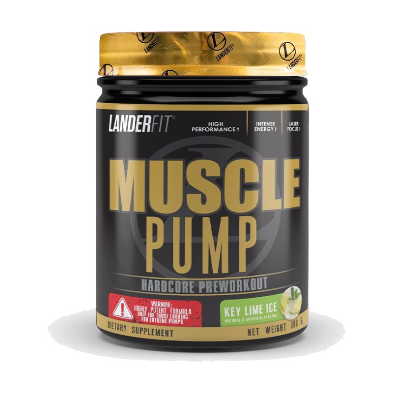Landerfit Muscle Pump Hardcore Preworkout Key Lime Ice 300g