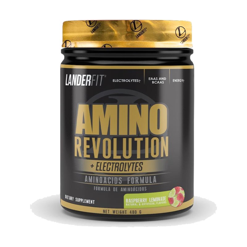 Landerfit Amino Revolution + Electrolytes Raspberry Lemonade 480g
