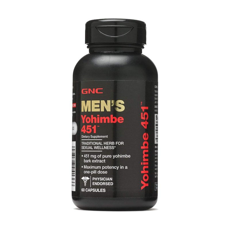 GNC Mens Yohimbe 451 60 Capsulas 60 Day Supply