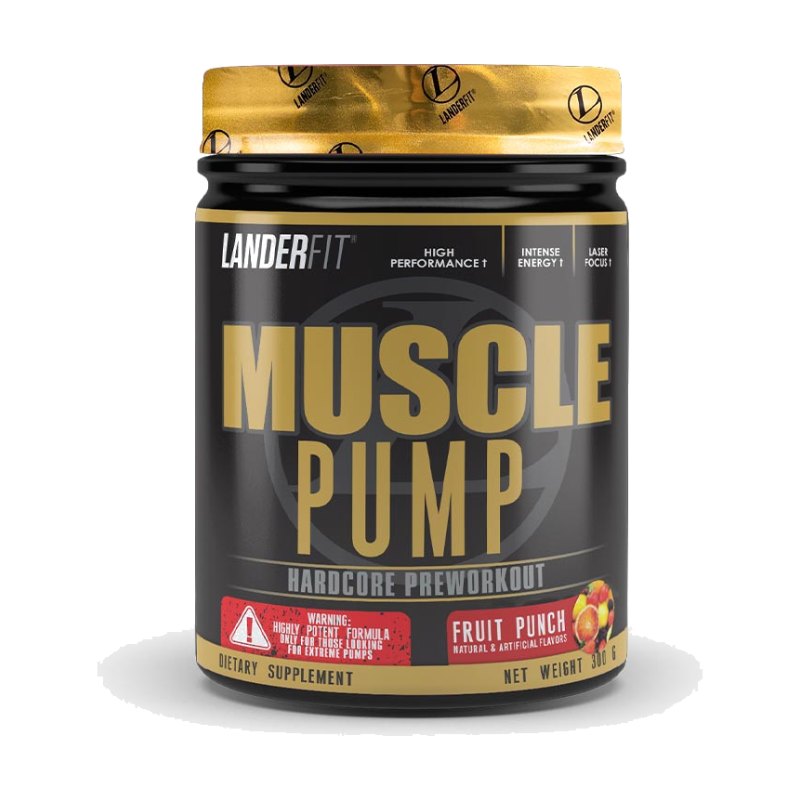 Landerfit Muscle Pump Hardcore Preworkout Fruit Punch 300g