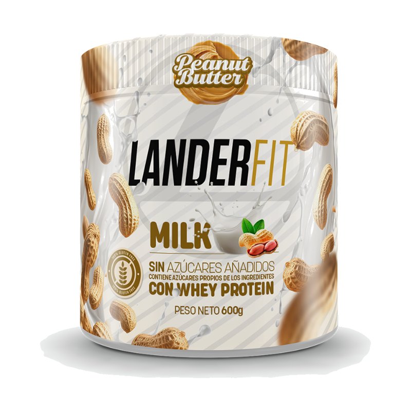 Landerfit Peanut Butter Milk con Whey Protein 600g