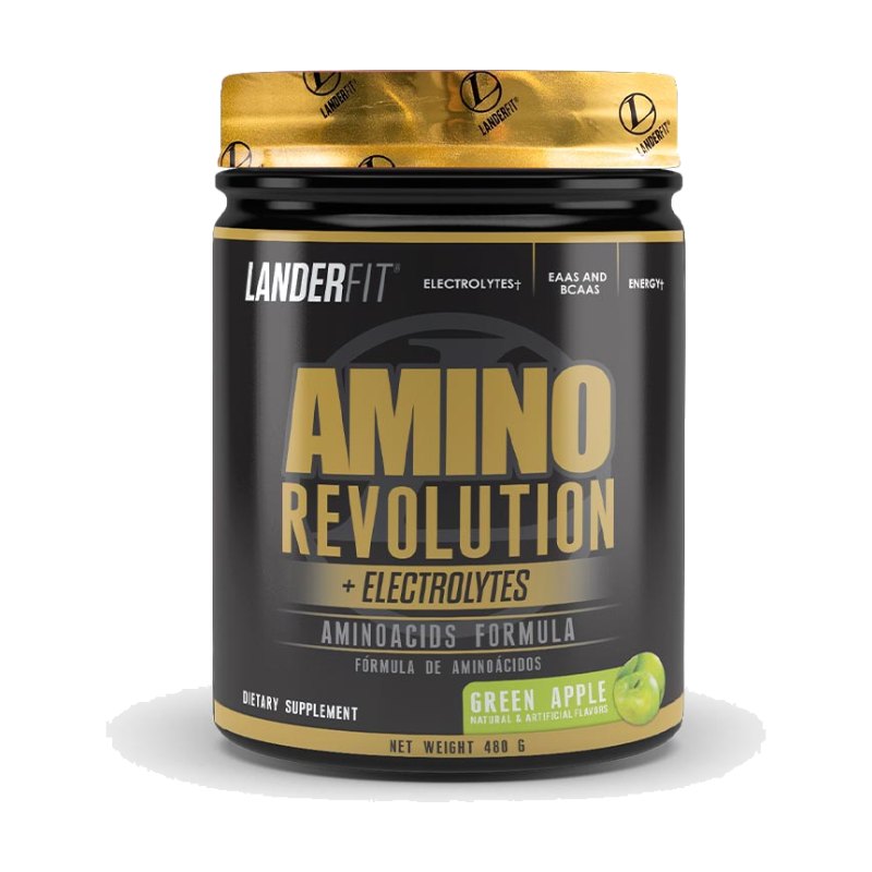 Landerfit Amino Revolution + Electrolytes Green Apple 480g