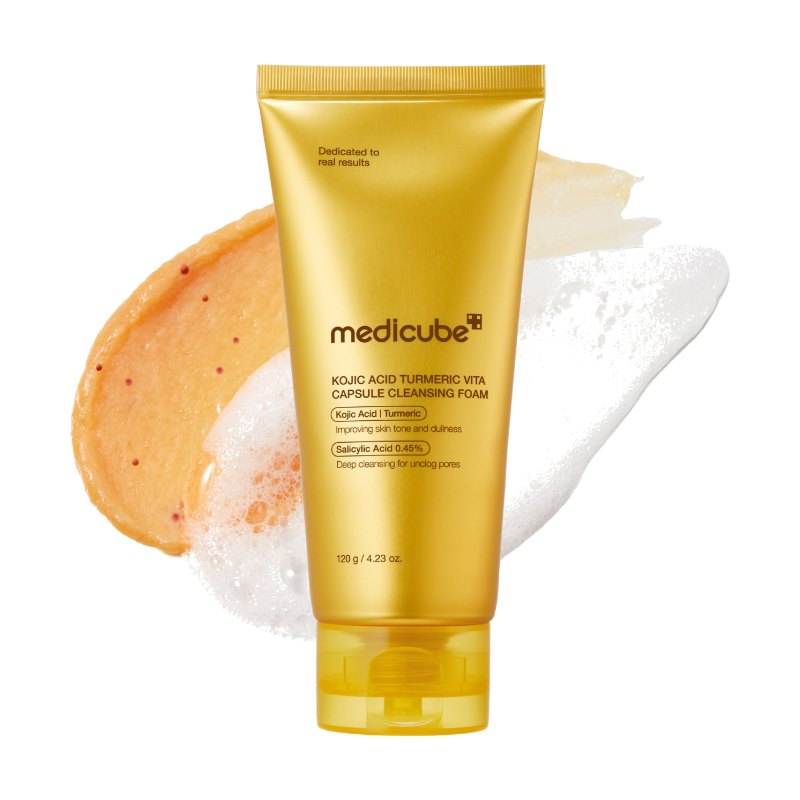 Medicube Kojic Acid Turmeric Vita Capsule Cleansing Foam 120g