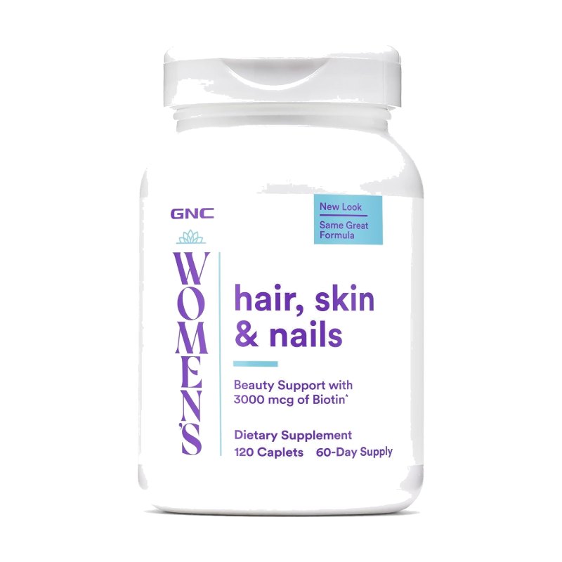 GNC Womens Hair, Skin y Nails 120 Caplets 60 Day Supply