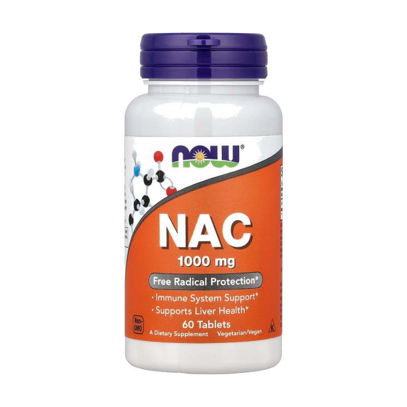 NOW Foods NAC 1,000 mg · 60 Capsules