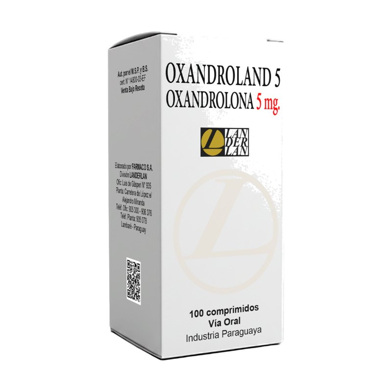 Lander Oxandrolona · 5 mg · 100 Comprimidos